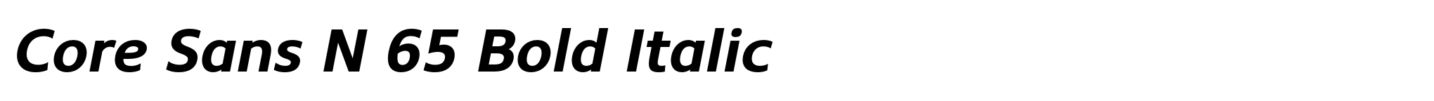 Core Sans N 65 Bold Italic image